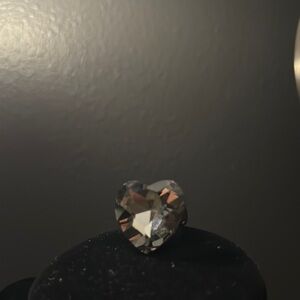 Heart-Shaped Crystal Ring Size 8 (Adjustable band)